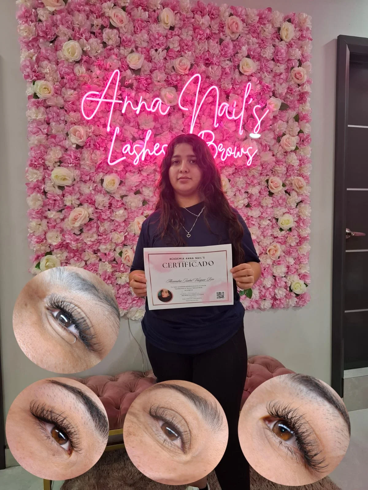 Diploma curso de cejas — Mexicali